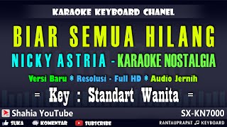 BIAR SEMUA HILANG KARAOKE NOSTALGIA NICKY ASTRIA NADA WANITA [upl. by Yttisahc]