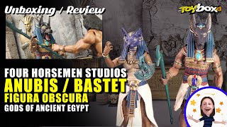 Four Horsemen Figura Obscura Anubis  Bastet Set Unboxing amp Review [upl. by Mikey483]