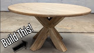 round dining table  how to build an X base [upl. by Cleary]