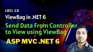 13 ViewBag in ASP MVC NET 6  Send Data from Controller to View using ViewBag [upl. by Mandeville155]