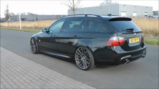 BMW 335i e91 500pk Exhaust sound custom made [upl. by Arabela]