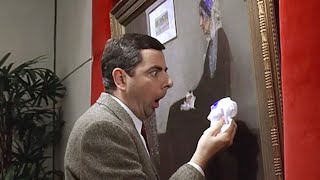 Mr Bean Ruins Expensive Painting  Mr Bean The Movie  Mr Bean [upl. by Garrot]