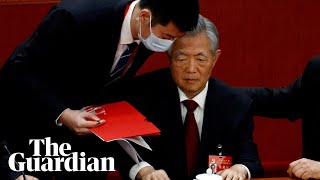 New footage from China congress fuels questions about why Hu Jintao was hauled out [upl. by Alage]