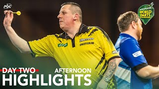 WINS ON DEBUT  Day Two Afternoon Highlights  202324 Paddy Power World Darts Championship [upl. by Gapin]