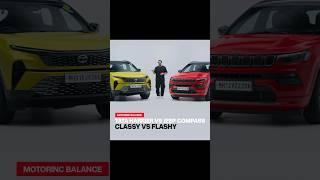 Jeep Compass vs Tata Harrier Which One Should You Buy  MotorIncBalance [upl. by Annaesor]