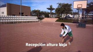 Tipos de recepción Balonmano [upl. by Rofotsirk]