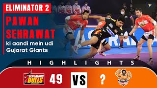 Pro Kabaddi League 8 Highlights Eliminator 2  Gujarat Giants vs Bengaluru Bulls [upl. by Eninnaej]