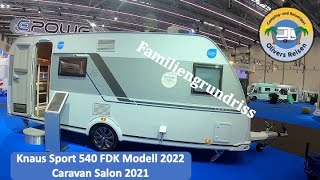 Vorstellung Knaus Sport 540 FDK Modell 2022  Caravan Salon 2021 [upl. by Nosnarb]