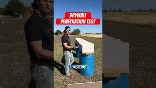 Bulletproof testing drywall with different guns [upl. by Kcaj]