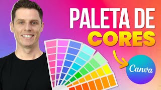 Como Criar uma Paleta de Cores no Canva FERRAMENTA TOP  Kit de Marca no Canva [upl. by Willabella17]