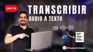 Transcribir audios a texto fácil y gratis Word  Inteligencia Artificial [upl. by Gwynne]