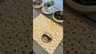 Cute quilted table mat  귀여운 도넛 아플리케 퀼트 테이블 매트  shortsquilt퀼트tablemate applique [upl. by Bellamy]