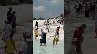 🌞Pamukkale The Wonder Of Nature Summer Holiday Hot Day⛱️ [upl. by Nitram538]