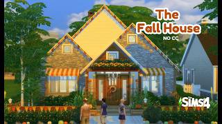 The Full Fall House Speed Build 🍂 The Sims 4 [upl. by Yunick]