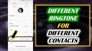 How to Set Different Ringtone for Different Contacts in SAMSUNG [upl. by Inkster]