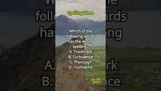 Spelling Time 480 spelling englishlearning englishvocabulary questions quiz [upl. by Atsyrk]