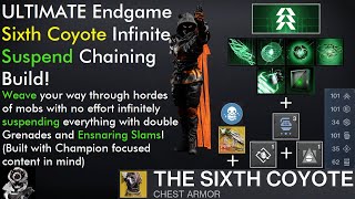 Destiny 2 The ULTIMATE Endgame Infinite Suspending Sixth Coyote Hunter Build Full Build Breakdown [upl. by Hamid]