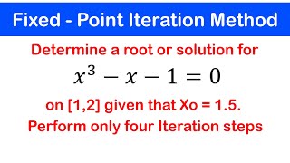 🟢09a  Fixed Point Iteration Method Intro Example 1 [upl. by Einhoj]