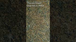 Stone Industry Jewels 15 Pocono Green India petrology graniteslabs granitecountertop [upl. by Nogas864]