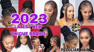 Latest New Unique Braids Hairstyles For WomenAfrican American hairstyles  Peculiar Hair [upl. by Licht4]