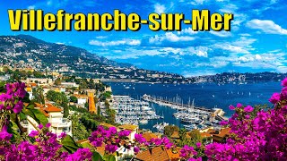 VillefranchesurMer France 4K HDR Scenic Sail Walk amp Drive around this French Riviera Port Town [upl. by Evangelia]