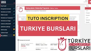 Bourse de Turkiye Bursalri 2023  Comment postuler pour la bourse de la Turquie étape par étape [upl. by Schenck]