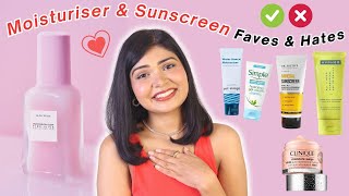 Current Sunscreen amp Moisturiser Favourites amp Dislikes [upl. by Elyrehc]