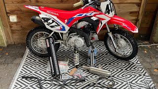 110 crf 2022 exhaust sound [upl. by Euqinwahs232]