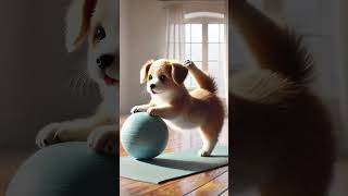 dog doing yoga dog animals ai shorts [upl. by Gonzalo258]