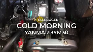 ELLEBOGEN  Yanmar 3YM30 with NEW ENGINE MOUNTS [upl. by Swainson]