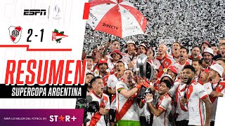 ¡EL MILLONARIO DE DEMICHELIS LO DIO VUELTA Y GRITÓ SUPERCAMPEÓN  River 21 Estudiantes  RESUMEN [upl. by Forsta212]