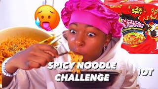 EATING THE WORLD’S HOTTEST RAMEN NOODLES 🥵gone wrong [upl. by Catt]