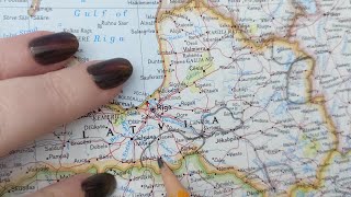 ASMR  Bauska Latvia History amp Geography  Soft Spoken Map Tracing Google Earth [upl. by Noswal]