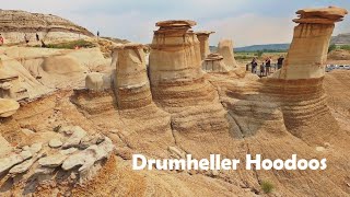 DRUMHELLER Hoodoos Hiking in Alberta 4K🇨🇦 CANADA Travel [upl. by Garate]