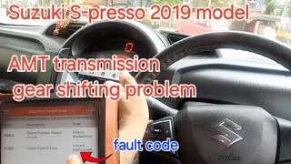 Suzuki spresso AMT gear shifting problem P0805 clutch position sensor P1905 clutch control error [upl. by Niuqaoj]