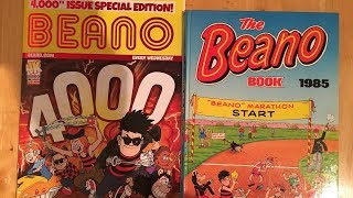 BEANO COMIC ISSUES 4000 vs 1985 BEANO ANNUAL [upl. by Annail]