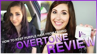 How to Keep Purple Hair from Fading  Overtone Purple Review  Overtone Conditioner [upl. by Sidra]