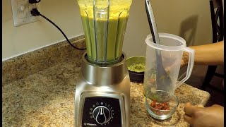 Creamy Pea Soup with Bacon FEAT Vitamix S55 Personal Blender [upl. by Fulmer]