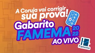 Gabarito FAMEMA 2022 – Correção de prova AO VIVO [upl. by Stelmach]