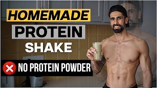 HOMEMADE Protein Shake Without SUPPLEMENTS  High Protein Recipe  Abhinav Mahajan [upl. by Norvol648]