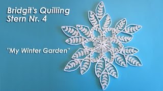 Bridgits Quilling Stern Nr 4  Bridgits Quilling Star No 4 Tutorial [upl. by Jeu]