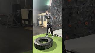 Tyre hammering part of CrossFit workout ytshorts shorts viralvideo trending fittuber [upl. by Robins903]