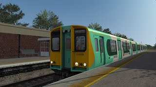 Train Simulator  Class 313 APWaggonz  2U10 0711 Brighton  West Worthing [upl. by Abdella]