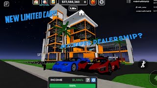 New Limited Update  Dealership Tycoon  Roblox Malaysia [upl. by Huntington]