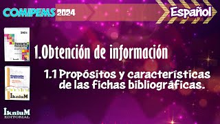 Obtención de información  propósitos y características de las fichas bibliográficas  COMIPEMS 2024 [upl. by Soraya]