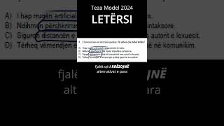 Teza model 2024  Pyetja 4 komente matura part funny school education letersi booktok [upl. by Acirej]