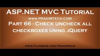 Part 66 Check uncheck all checkboxes with another single checkbox using jquery [upl. by Smada665]