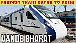 Vande Bharat Express FIRST JOURNEY  Katra to Delhi Vande Bharat CC Class 🤑🤑 [upl. by Analra]