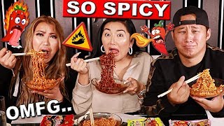 SPICY NOODLES CHALLENGE I VOMITED [upl. by Ociredef526]