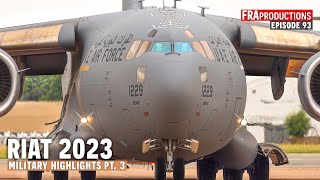 RIAT 2023 HIGHLIGHTS 33 Gloster Meteor Hawker Hunter Lancaster A400 JAS39 [upl. by Julis]